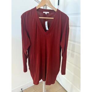 Socialite Sweater Dress Burgundy‎ Size Small
